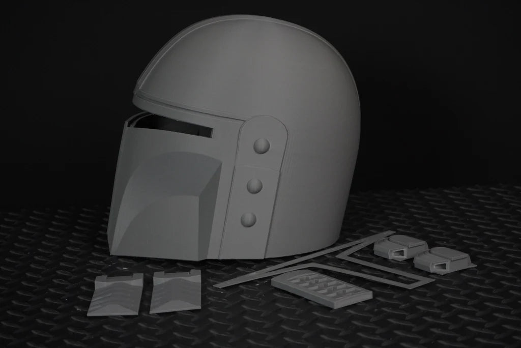 Mandalorian-inspirerad hjälm – 3D-printad cosplaymodell