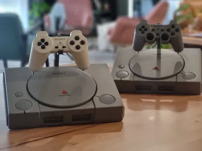 Sony PlayStation 1 konsolställ + kontrollställ – 3D-printad display