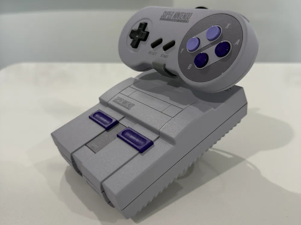 SNES Mini konsolställ + kontrollställ – 3D-printad display