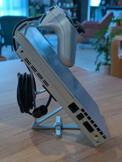 Sony PlayStation 2 Slim konsolställ + kontrollställ – 3D-print