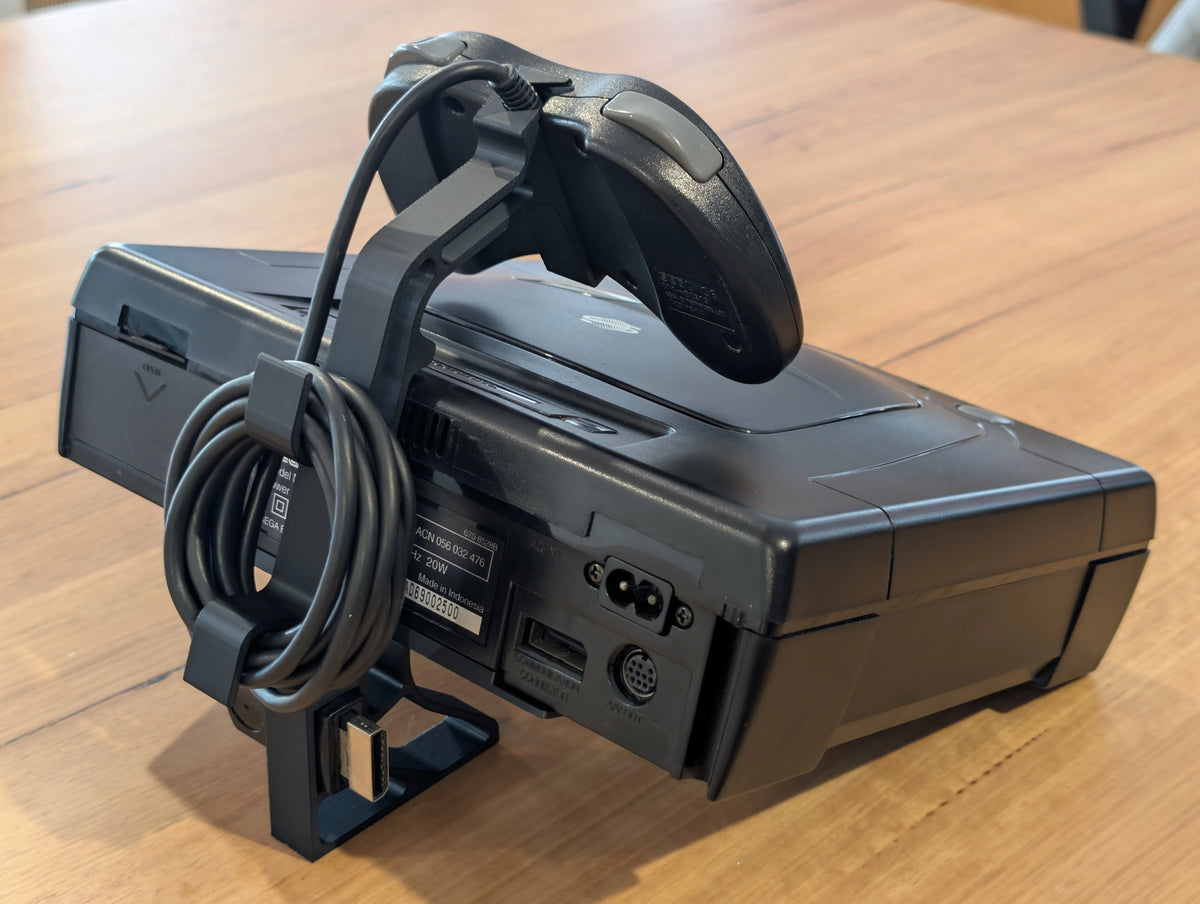 Sega Saturn konsolställ + kontrollställ – 3D-printad retro display