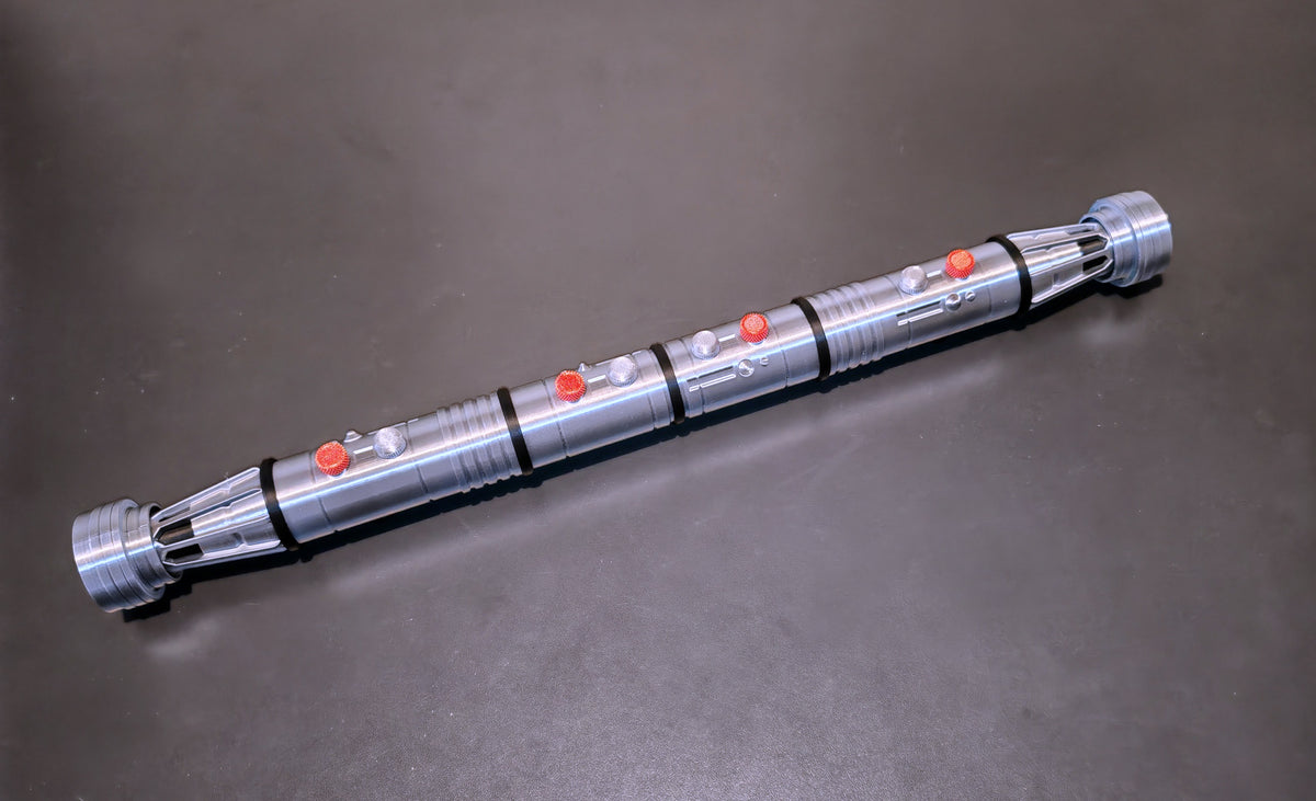 Star Wars Darth Mauls Dubbelblad Lightsaber – 3D-printad replika cosplay