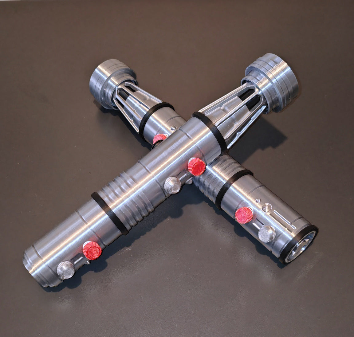 Star Wars Darth Mauls Dubbelblad Lightsaber – 3D-printad replika cosplay