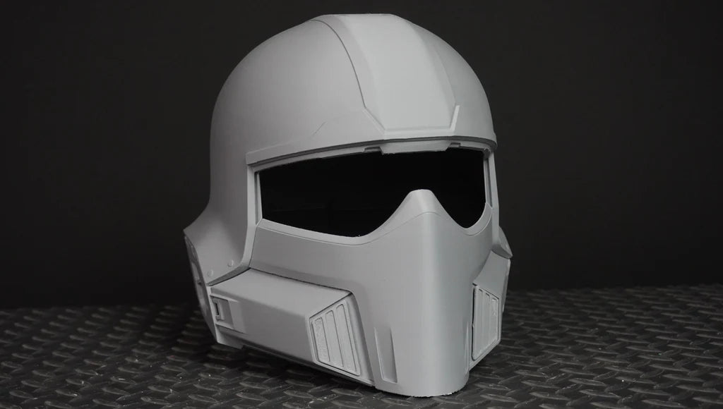 Helldivers 2 B-01 Tactical Helmet – front 3/4 view