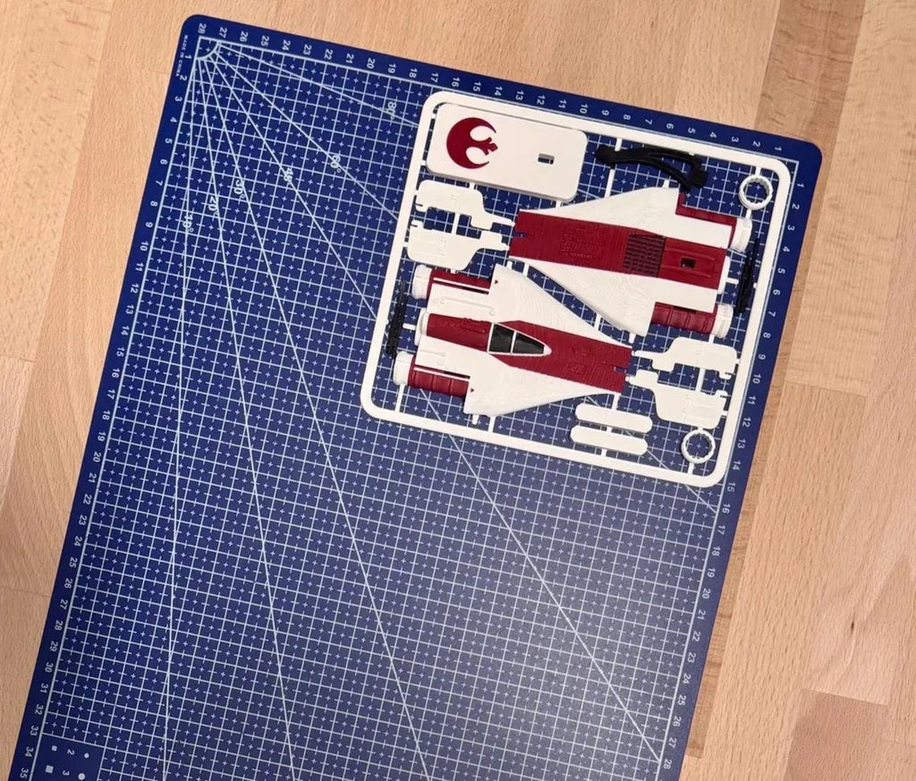 A-wing-inspirerad Kit Card – 3D-printad byggmodell - SwePrint3D