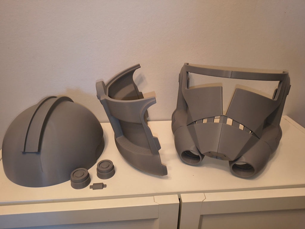 Animerad Phase 2 Clone Trooper-hjälm – 3D-printad cosplaymodell - SwePrint3D