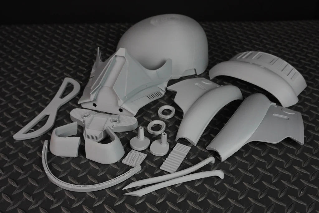 Death Trooper-inspirerad hjälm – 3D-printad cosplaymodell - SwePrint3D