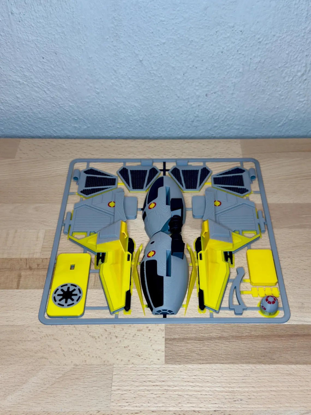 Jedi Starfighter-inspirerad Kit Card – 3D-printad byggmodell - SwePrint3D