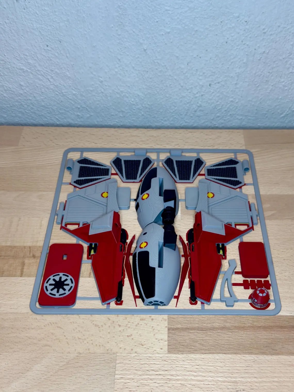 Jedi Starfighter-inspirerad Kit Card – 3D-printad byggmodell - SwePrint3D