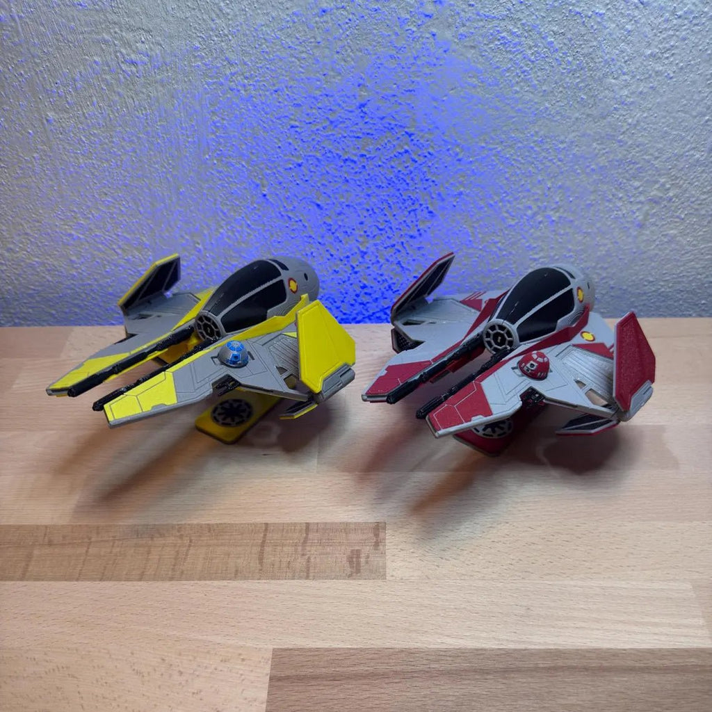Jedi Starfighter-inspirerad Kit Card – 3D-printad byggmodell - SwePrint3D