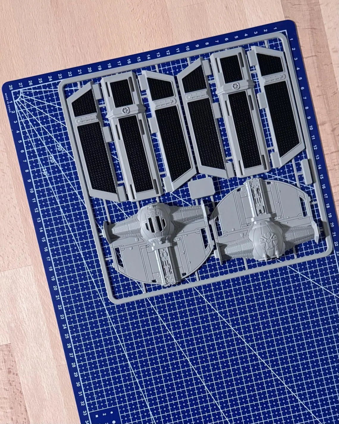 TIE Advanced-inspirerad Kit Card – 3D-printad byggmodell - SwePrint3D