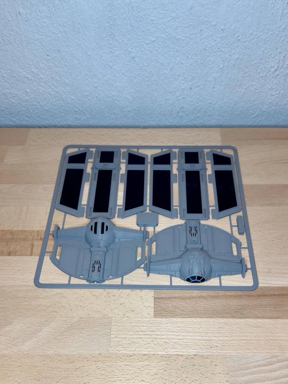 TIE Advanced-inspirerad Kit Card – 3D-printad byggmodell - SwePrint3D