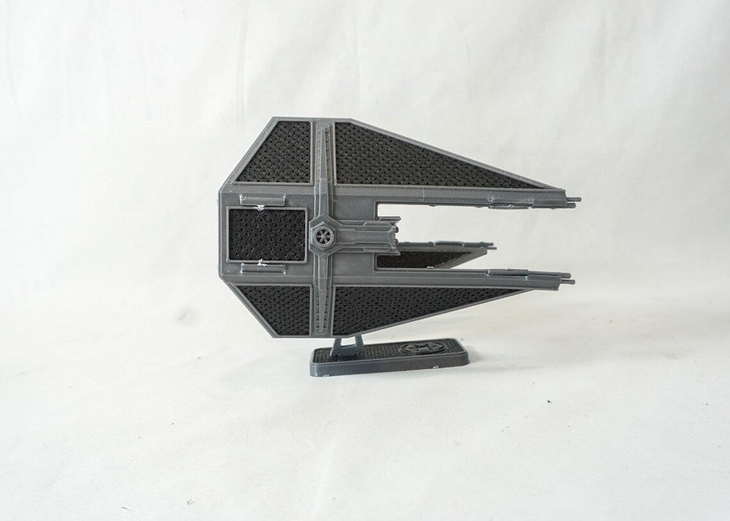 TIE Interceptor-inspirerad Kit Card – 3D-printad byggmodell - SwePrint3D