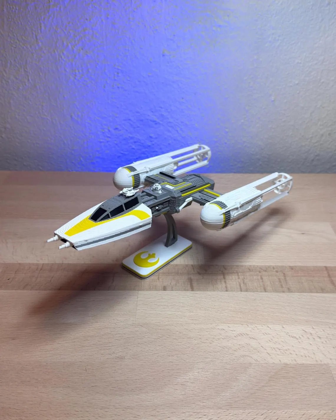 Y-wing-inspirerad Kit Card – 3D-printad byggmodell - SwePrint3D